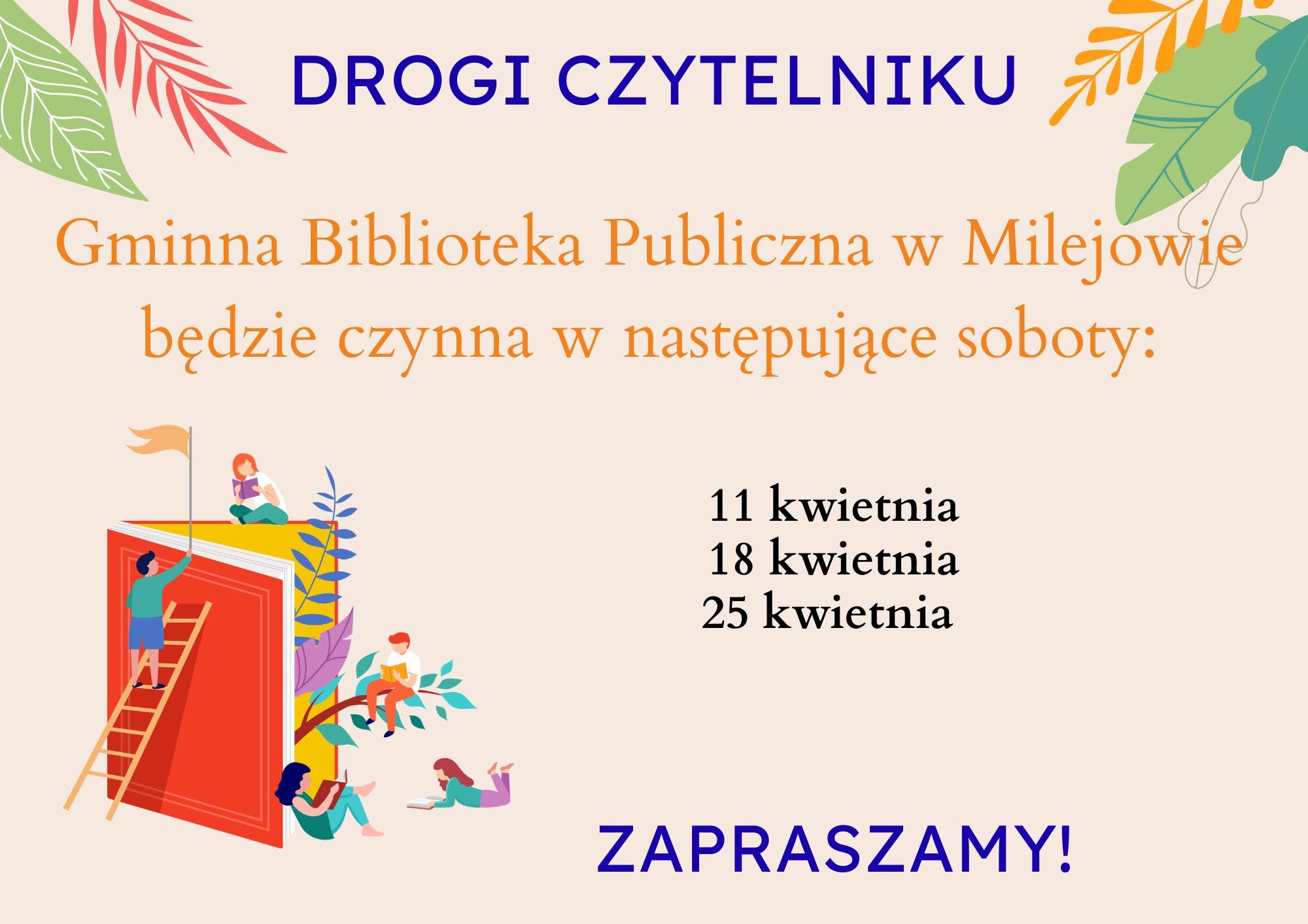 Soboty w Gminnej Bibliotece Publicznej w Milejowie